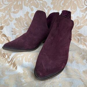 Steve Madden Austin burgundy leather bootie 9.5